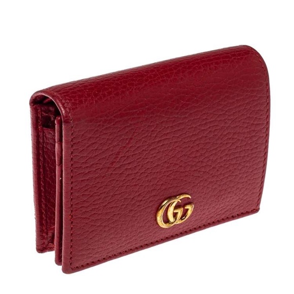 RED GUCCI MARMONT card case - Picture 4 of 5